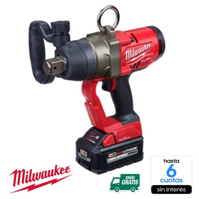 Llave De Impacto 1"  Milwuakee 2867-20 - Alto Torque 2400NM - 2 BATERIAS