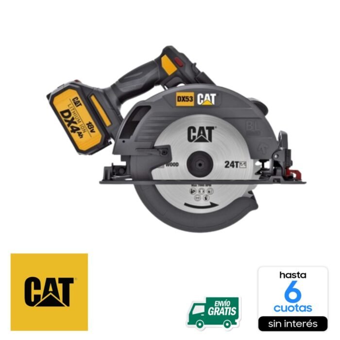 Sierra Circular CAT 18V 1400W 185Mm 5500Rpm - No Incluye Carg. Ni Bat